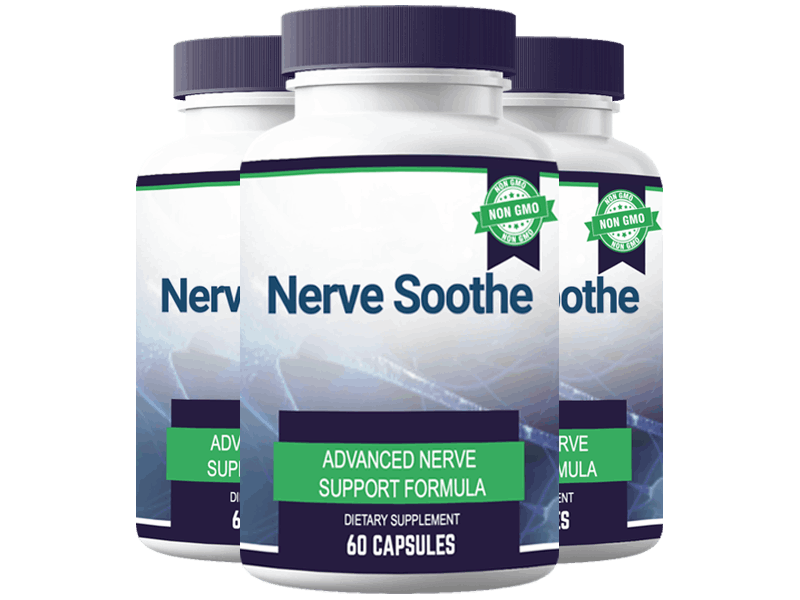Nerve Soothe bottles, advanced nerve support formula